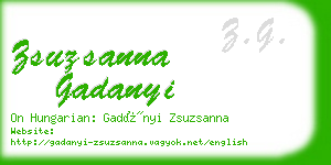 zsuzsanna gadanyi business card